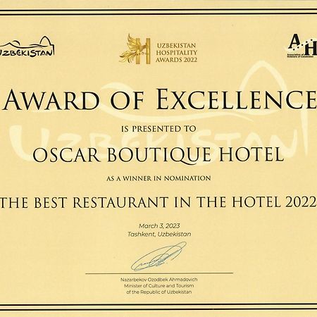 Oscar Boutique Hotel 塔什干 外观 照片