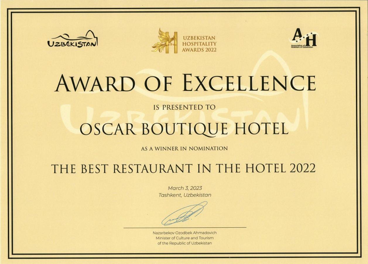 Oscar Boutique Hotel 塔什干 外观 照片